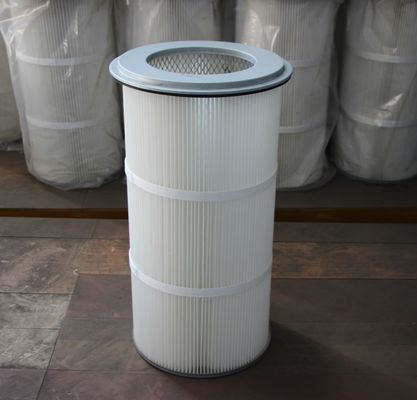 Polyester glasvezel professionele HEPA gevlegde luchtfilter voor stofverzamelaar D325*1000 mm