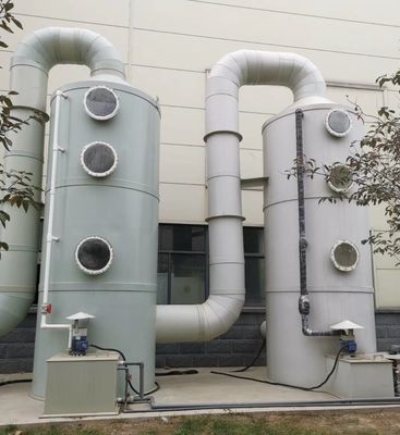 4000 mm hoogte natte sproeiing zuivering toren gas scrubber voor luchtvervuiling controle