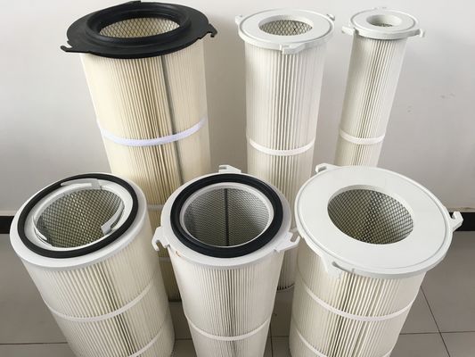 215 mm binnendiameter polyestervezel industriële luchtstofcollector filter cartridge