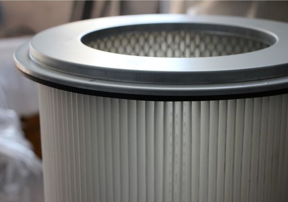 Polyester glasvezel professionele HEPA gevlegde luchtfilter voor stofverzamelaar D325*1000 mm