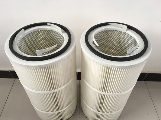 Polyester glasvezel professionele HEPA gevlegde luchtfilter voor stofverzamelaar D325*1000 mm