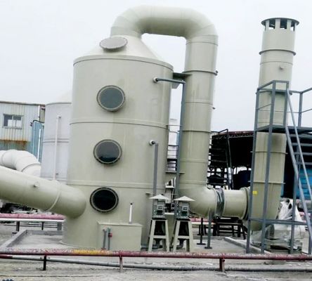 40 mm pomp industrieel natte stofverzamelaarsysteem uitgerust met polypropyleenscrubber