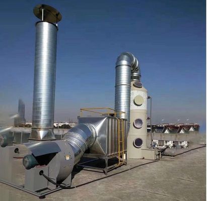 40 mm pomp industrieel natte stofverzamelaarsysteem uitgerust met polypropyleenscrubber