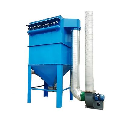 Pulsblowing Flour Dust Collector voor Hout Cement Mill Dust Collection 3kw Carbon Steel