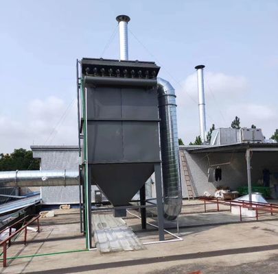 Pulsblowing Flour Dust Collector voor Hout Cement Mill Dust Collection 3kw Carbon Steel