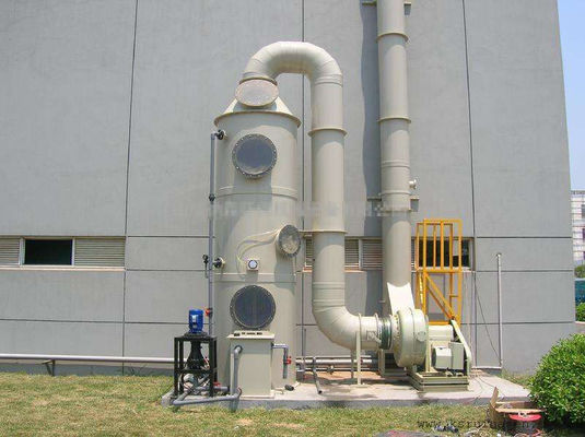 Polypropyleen natte luchtreiniger Gaszuiveringstoren D800*3500mm voor chemische installaties