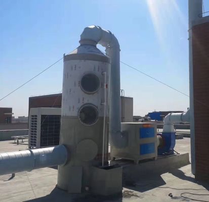 Industriële rookgaszuivering natte scrubber met hoge luchtstroom en op maat gemaakte ontwerp