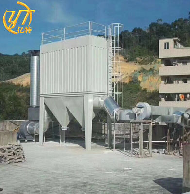 Filtratiesysteem Industriële Pulse Baghouse Stofverzamelaar met 63m2 Filtratieoppervlak